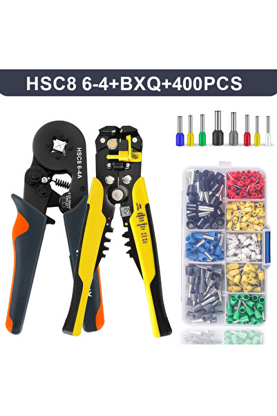 Choice9 6-4 BXQ 400 قطعة من أدوات تعرية وتجعيد الأسلاك ذاتية الضبط، سداسية ال...