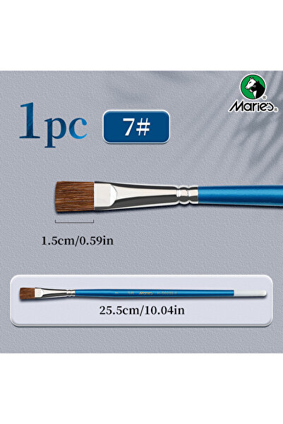 choice2 7 12 Sizes Marie's Flat Paint Brush Set for Oil,Acrylic,Gouache,Water...