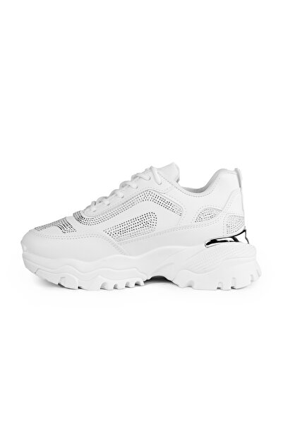 Buzzmania Women's white sports shoes Galilea