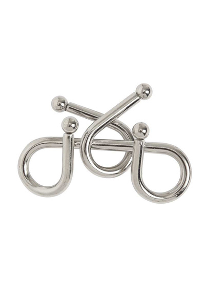 choice2 ZuoYou FengYuan Classic IQ Magic Metal Wire Puzzle Thicker 60MM Disen...