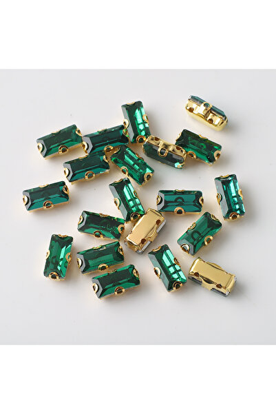 Choice1 20 قطعة من أحجار الراين الكريستالية الزجاجية المستطيلة 5×10 مم، مطلية...