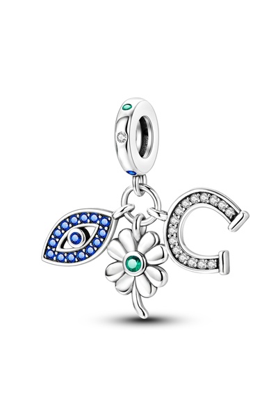 Choice15 KJC790 فضة إسترليني عيار 925، قلادة فراشة زرقاء غامضة، عين الشيطان، ...