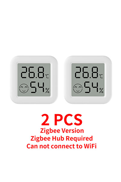 Choice1 2 PCS Tuya Zigbee 3.0 Temperature Humidity Sensor APP Remote Control ...
