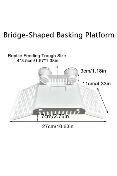 Choice Bridge Turtle Basking Drying Resting Sun Platform Mat Dock, Climbing L...