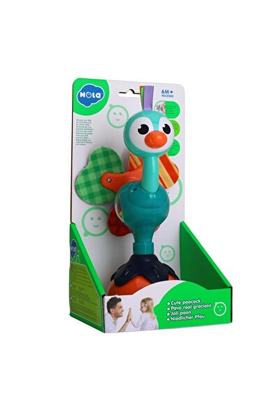 Hola Toys Бебешка играчка Hola - Паун с вендуза