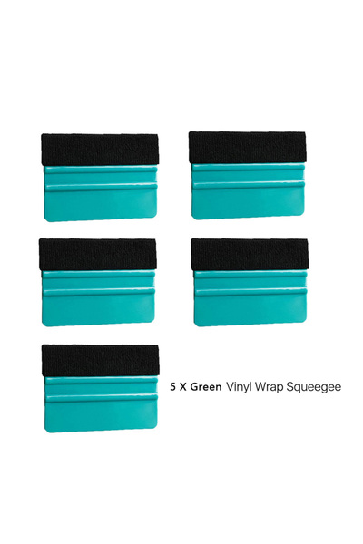 Choice3 5 قطع من أدوات مسح الفينيل الأخضر، 4 بوصة، ملصقات سيارات، فيلم كربوني...