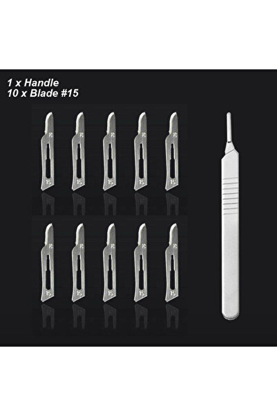 Choice8 Blade No15 Handle Scalpel Blades Handle Thick Long Carbon Steel Carvi...