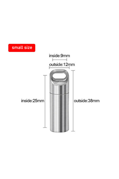 Choice3 علبة صغيرة الحجم من الفولاذ المقاوم للصدأ 304، مقاومة للماء، محكمة ال...