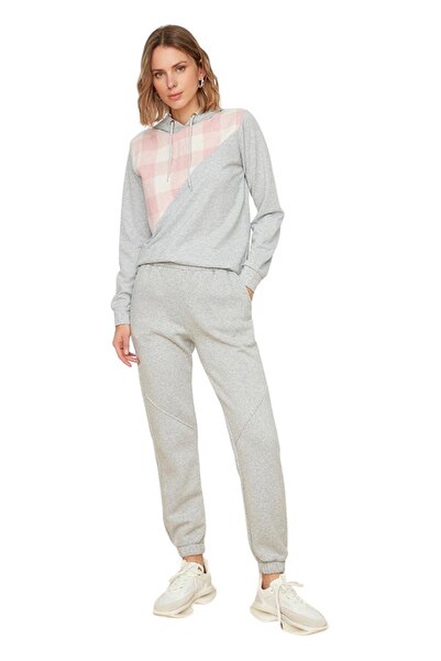 Trendyol Generic Trendyol, High-waisted sports pants with elastic ends, Melan...