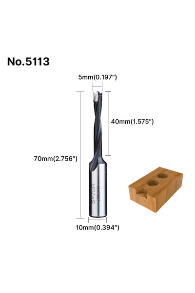 Choice6 5113 HUHAO 10mm Shank Forstner Wood Drill Bits Alloy Hole Opener Bit ...