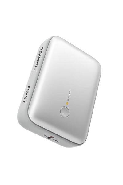 AUKEY Acumulator extern PB-Y55, 10000 mAh, 15 W, USB-A, USB Type-C (Alb)