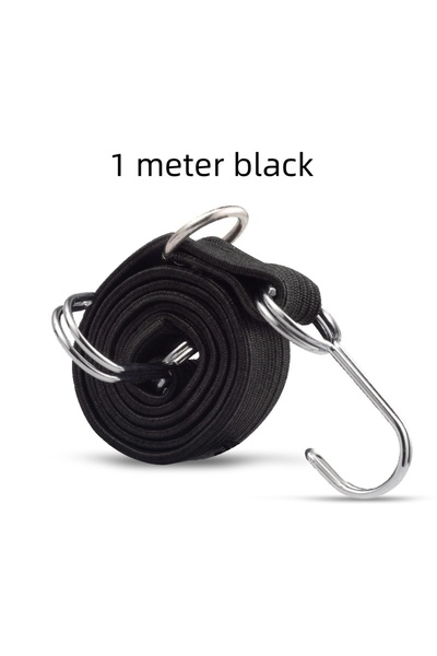 Choice1 black 1PC Motorcycle Elastics Luggage Rope Cord Hooks Bikes Rope Tie ...
