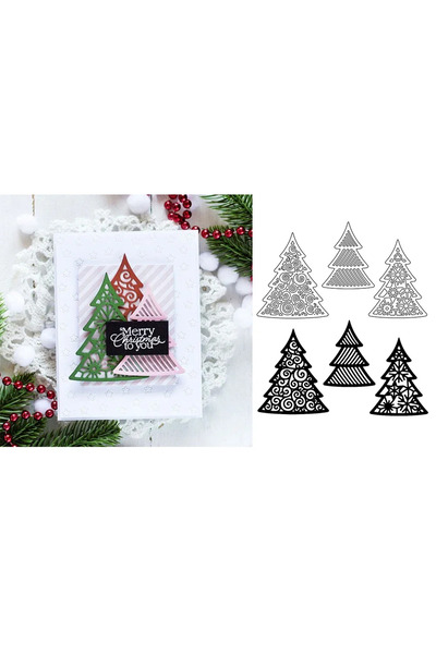 Choice9 H8770 قالب تقطيع معدني على شكل شجرة عيد الميلاد من هولي باينكون، وخبز...