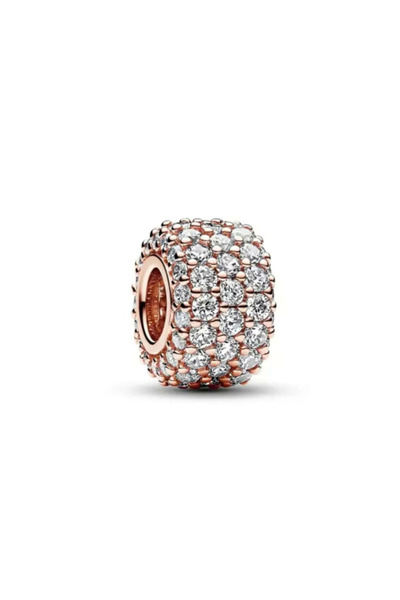 Choice42 B4605 2025 Hot Sale Charms Planet Bead 925 Sterling Silver Rose Gold...