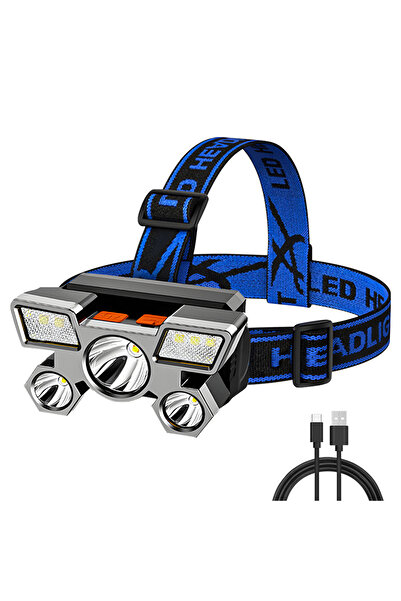 Choice مصباح رأس هايناست LED من النوع C قابل لإعادة الشحن عبر منفذ USB، مصباح...