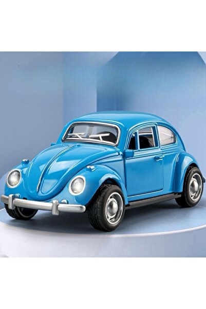 Choice1 لعبة سيارة حشرة زرقاء مصنوعة من سبيكة معدنية، نموذج سيارة واقعي للأطف...