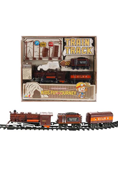 DC Sunman Train Play Set with Sound and Light 51085 Brown Train