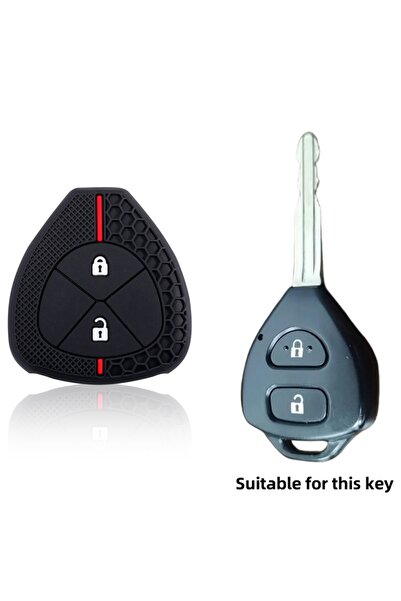 Choice3 غطاء مفتاح سيارة سيليكوني بزرين لسيارات تويوتا أوريس، هايلكس، كورولا،...