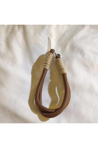 Choice4 سلسلة مفاتيح معصم قصيرة مضفرة بتصميم بسيط، غلاف هاتف محمول عالمي، يمك...