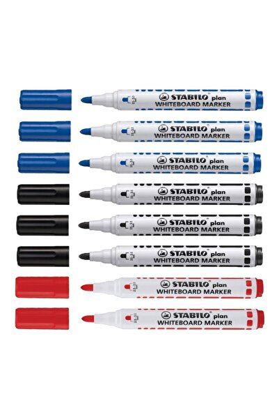 Stabilo OFS-006 Board Marker Yazı Tahtası Kalemi 6'lı (2 mavi 2 kırmızı 2 siyah)