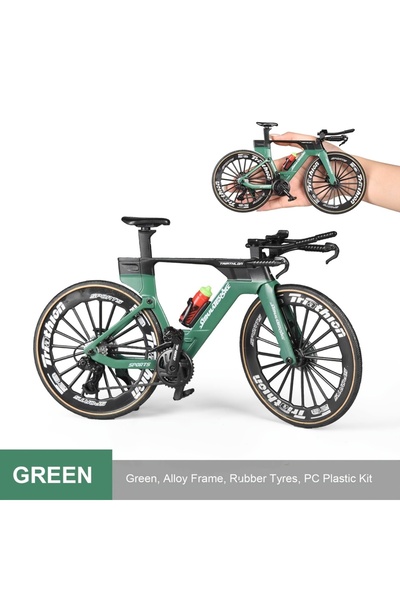 Choice10 دراجة جبلية نموذجية واقعية مصنوعة من سبيكة معدنية بمقياس 1:6، لونها ...