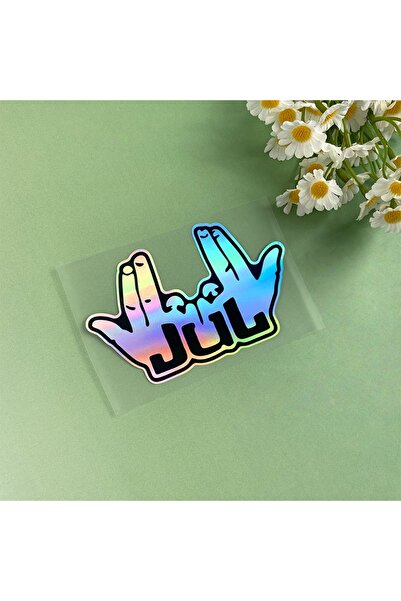 Choice4 ملصقات ليزرية جديدة ومضحكة للدراجات النارية من JUL، مقاس 12.5 × 7.5 س...