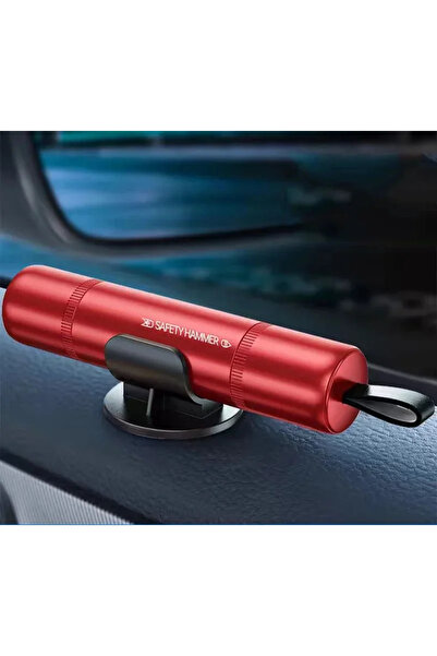 Choice1 مطرقة أمان صغيرة للسيارة Red-A 2025 الجديدة 2 في 1، أداة كسر زجاج الس...