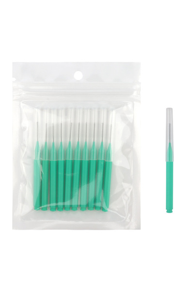 Choice5 علبة فرشاة أسنان خضراء مكونة من 20 قطعة، فرشاة أسنان بين الأسنان، 20 ...