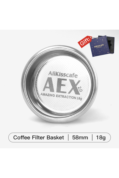 Choice8 فلتر قهوة AliKisscafe مقاس 58 مم، 18 جرام، متوافق مع ماكينات ديلونجي ...