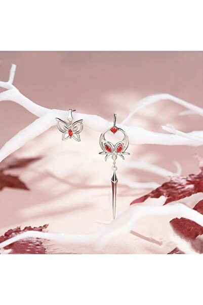 Choice3 أقراط أنمي تيانغوانسيفو، مجوهرات تنكرية، سوار وأقراط بشرابة فراشة، قل...