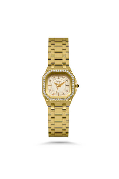 catera Women's watch with a gold-tone steel strap - a distinctive presence