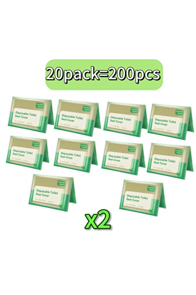 Choice3 عبوة من 20 غطاء مقعد مرحاض للاستخدام مرة واحدة، مناسب للسفر والتخييم ...
