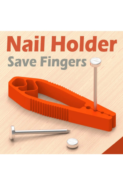Choice1 1pc-red Portable Nail Fixer Tool Woodworking Nail Fixer Plastic Slidi...