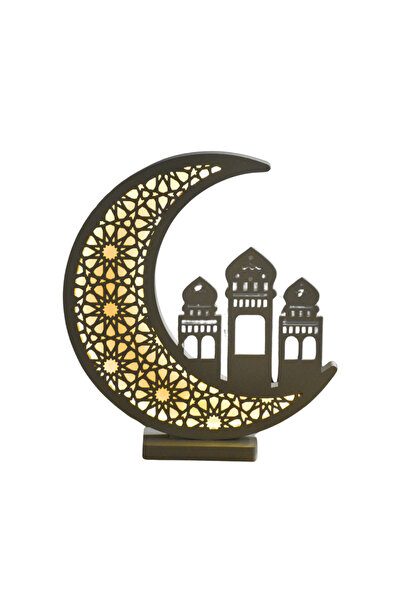 NAWADER هلال رمضان الأبيض المضيء HY359A, WHITE– يعمل ببطاريات AAA