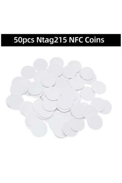 Choice5 50pcs Ntag215 Coins 50/10/50pcs NFC Ntag215 Ntag213 216 213 Coin TAG ...
