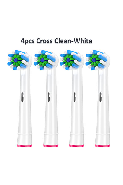 Choice13 4pcs 50 White 4-12pcs Replacement Brush Heads For Oral-B Electric To...