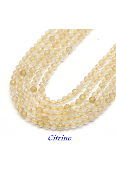 Choice52 4mm About 91pcs Citrine Natural Citrine Quartz 2mm 3mm 4mm Faceted R...