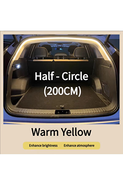 Choice3 Yellow 200cm Car Trunk Led Light Strip 200cm/400cm Flexible PVC Decor...