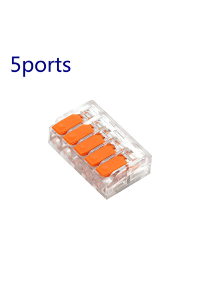 Choice3 5 منافذ 10 قطع 10 قطع موصل شفاف 3 منافذ طرف توصيل سريع نوع ضغط لتوصيل...