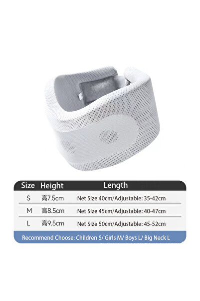 Choice طوق رقبة من الإسفنج الناعم باللون الرمادي المتوسط، دعامة قابلة للتعديل...