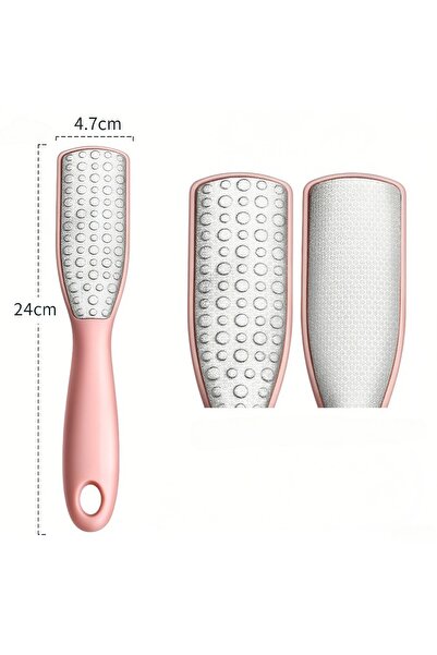 Choice3 مبرد قدم مزدوج الجوانب من الفولاذ المقاوم للصدأ باللون الوردي، مزيل ل...