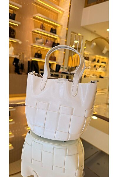 KRISTE BELL İthal Mini Boy Hasır Model Uzun Askılı Kadın Çanta -27202-