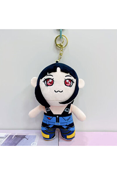 Choice5 سلسلة مفاتيح وبري شكل نمر أرجواني لطيف وقبعة سوداء وعقعق بثلاث عيون م...