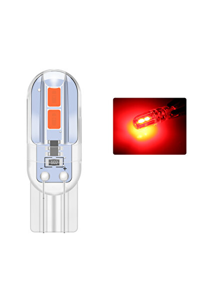 Choice10 مصابيح LED حمراء عادية، 10 قطع، T10 W5W 5W5 194 168، مصابيح جانبية ل...