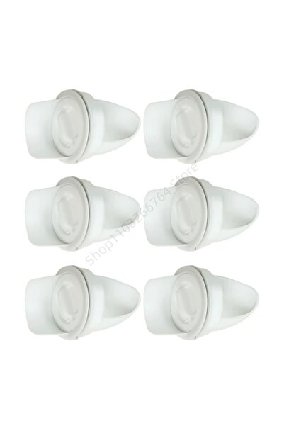 choice2 6Pcs White Feeders DIY Automatic Gravity Chicken Feeder Rainproof Pou...