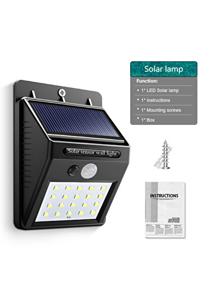 Choice3 1PCS 20LED Portable Solar Wall Lamp Highlight Solar Outdoor Lights Ga...