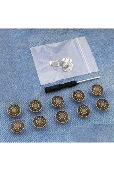 Choice8 08 10PCs metal butt snaps screwdriver for clothes jeans retro free se...
