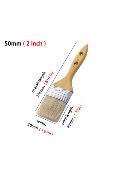 Choice5 tfc2 Pig White Mane Brush Wooden Handle Tool Decoration Paint Coating...