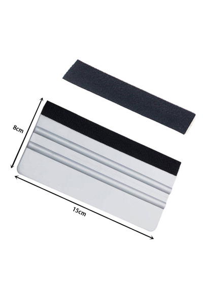 Choice1 مكشطة بلاستيكية رمادية اللون، مقاس 15×8 سم، قطعة واحدة، بحافة من اللب...