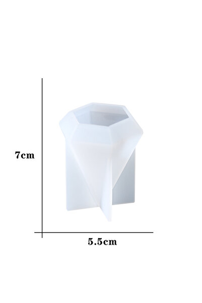 Choice3 قالب سيليكون مخروطي الشكل على شكل هرم هندسي ثلاثي، حامل عرض مجوهرات ع...